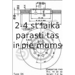 Тормозной диск BREMBO 09.7010.20