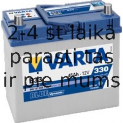 Аккумулятор VARTA BLUE DYNAMIC B33 45AH 330A EN +- маленькие клеммы 