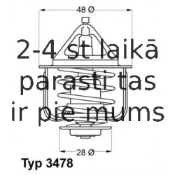 Термостат, охлаждающая жидкость WAHLER 3478.82D