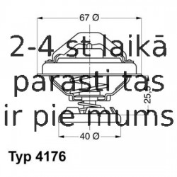 Термостат, охлаждающая жидкость WAHLER 4176.85D