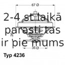 Термостат, охлаждающая жидкость WAHLER 4236.92D