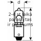 Osram AUTOLAMPA 20W 12V 64115 BA9s MINIWATT