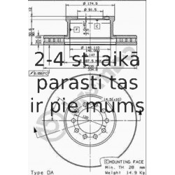 Bremžu diski AP 44069