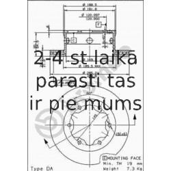 Bremžu diski AP 44062