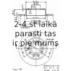 Bremžu diski AP 14861