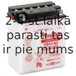 14Ah 175A Battery YUASA YUM YB14-A2 134x89x166