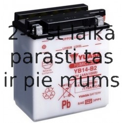 14Ah 190A Battery YUASA YUM YB14-B2 134x89x166