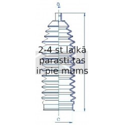 Пыльник, рулевое управление SPIDAN 84274