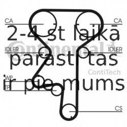 Ūdenssūknis + Zobsiksnas komplekts CONTITECH CT975WP1