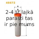 Sekundārā gaisa filtrs WIX FILTERS 46672