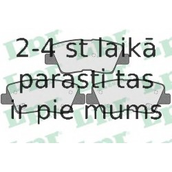 Комплект тормозных колодок, дисковый тормоз LPR 05P1558