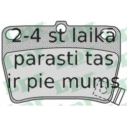 Комплект тормозных колодок, дисковый тормоз LPR 05P997