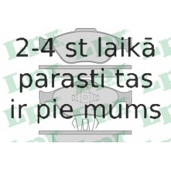 Комплект тормозных колодок, дисковый тормоз LPR 05P949