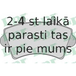 Комплект тормозных колодок, дисковый тормоз LPR 05P884