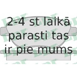 Комплект тормозных колодок, дисковый тормоз LPR 05P807