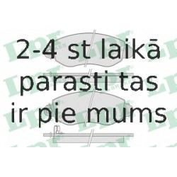 Комплект тормозных колодок, дисковый тормоз LPR 05P775