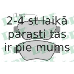 Комплект тормозных колодок, дисковый тормоз LPR 05P763