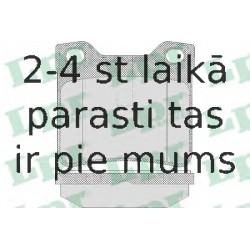 Комплект тормозных колодок, дисковый тормоз LPR 05P622