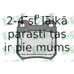 Комплект тормозных колодок, дисковый тормоз LPR 05P584
