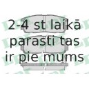 Комплект тормозных колодок, дисковый тормоз LPR 05P524