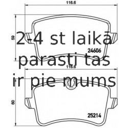 Bremžu uzliku kompl., Disku bremzes BREMBO P 85 119