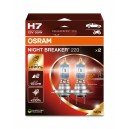 H7 Автолампа OSRAM Night Breaker 200, 12v, 55w, +200% 2шт. 64210NL-HCB