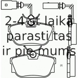 Комплект тормозных колодок, дисковый тормоз BREMBO P 85 059