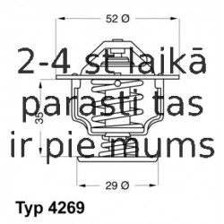 Термостат, охлаждающая жидкость WAHLER 4269.78