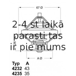 Термостат, охлаждающая жидкость WAHLER 4235.80D