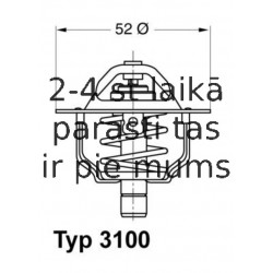 Termostats, Dzesēšanas šķidrums WAHLER 3100.88D